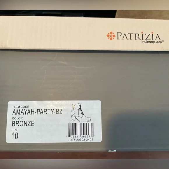 Patrizia Copper Heeled Boots - NIB - Picture 6 of 6